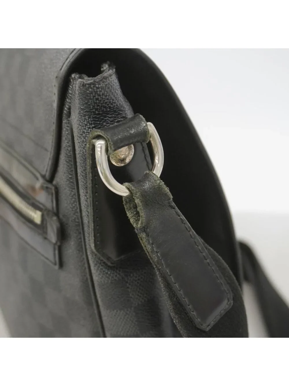 Louis Vuitton Shoulder Bag Damier Graphite Daniel MM Black Gray